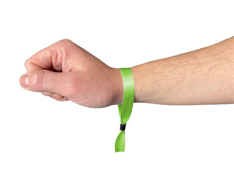 Lime Green Festival Wristbands – Available Plain or Branded with Text
