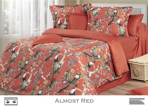 Постельное белье Almost Red красное от Cotton Dreams - купить в ...