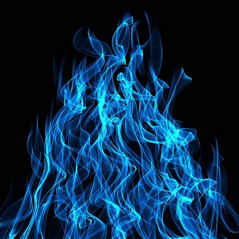Download Realistic Blue Flame Wallpaper | Wallpapers.com