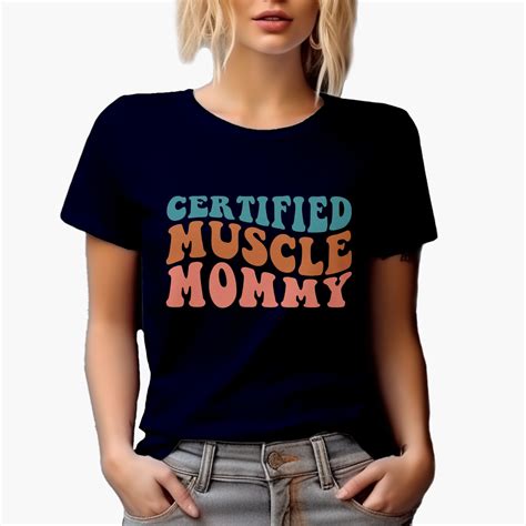 Certified Muscle Mommy, Weightlifter or Bodybuilder Mom Themed, Groovy