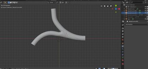 bezier curves - Merging two simple pipes? Boolean looks awful