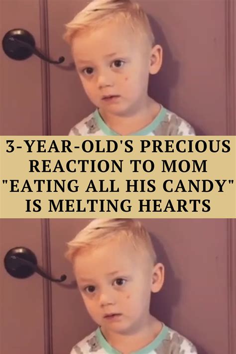 3 year old s precious reaction to mom eating all his candy is melting ...