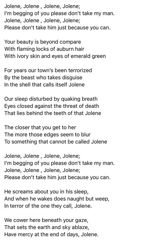 Jolene Lyrics