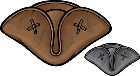 premium vector pirate triangle hat