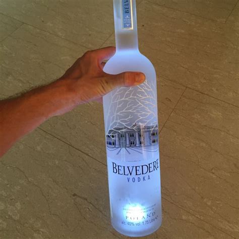 Belvedere Vodka 1.75L with blue led light, TV & Home Appliances ...