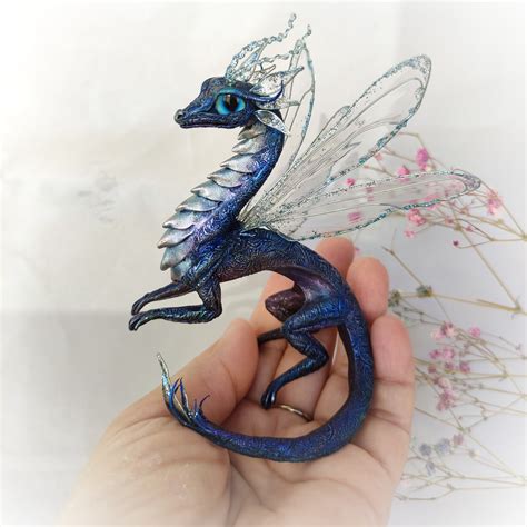 Dragon. Fantasy art. Fairy creature for home decor. Handmade - Inspire Uplift