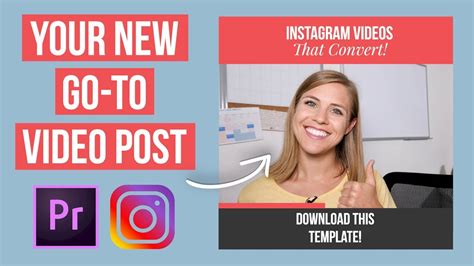 High Converting Video Posts For Instagram | Instagram Video Template Premiere Pro - YouTube