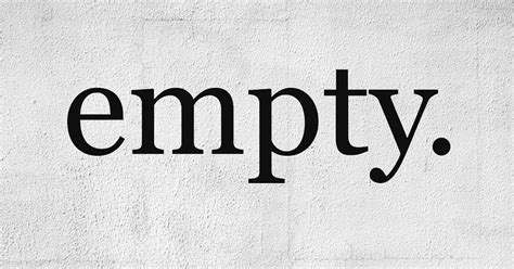 empty.