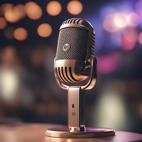 premium ai image podcast microphone