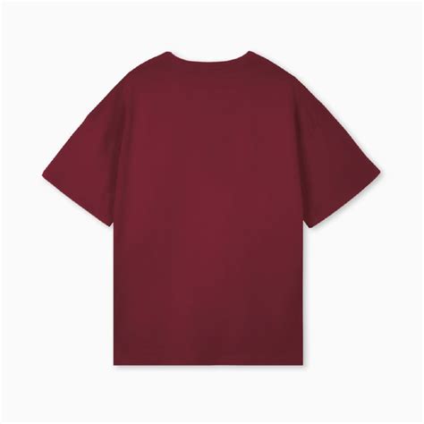 partch  oversized  shirt organic cotton burgundy xs burgundy