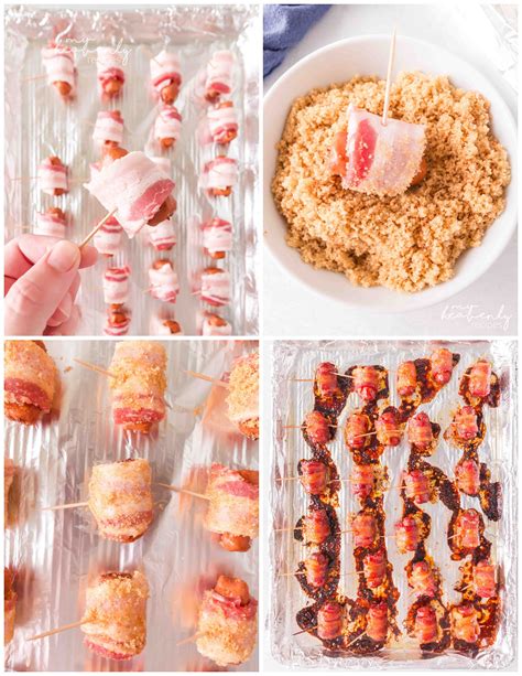 Bacon Wrapped Little Smokies in the Oven - My Heavenly Recipes