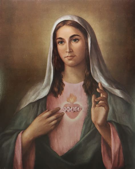 Immaculate Heart of Mary Icon Print – Byzantine Church Supplies