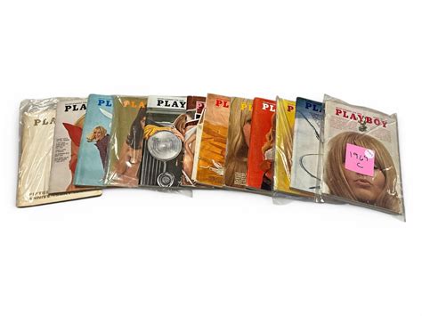 Lot - 1969 Playboy Magazines (January thru December)