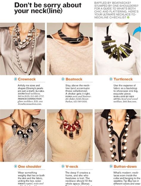 necklaces   neckline necklace  neckline necklace guide