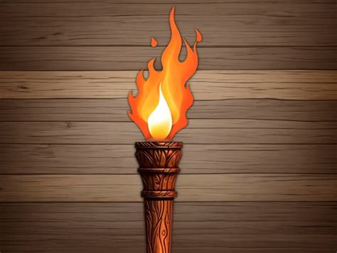 Premium AI Image | burning torch