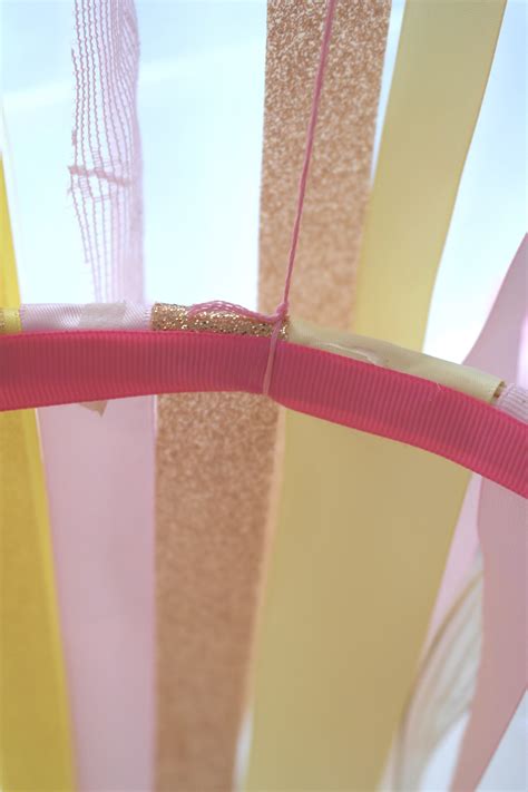 Feminine Ribbon Chandelier DIY | Catch My Party