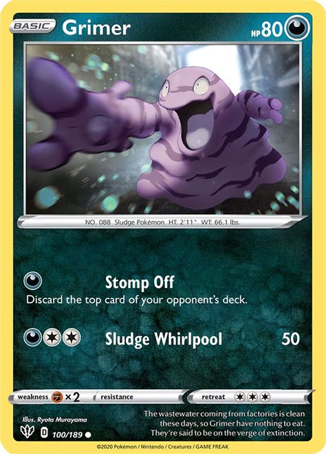 Serebii.net Pokémon Card Database - Darkness Ablaze - #100 Grimer