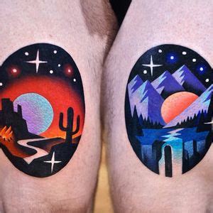 Tattoo uploaded by Tattoodo • Night scene Maple leaf by David Peyote # ...