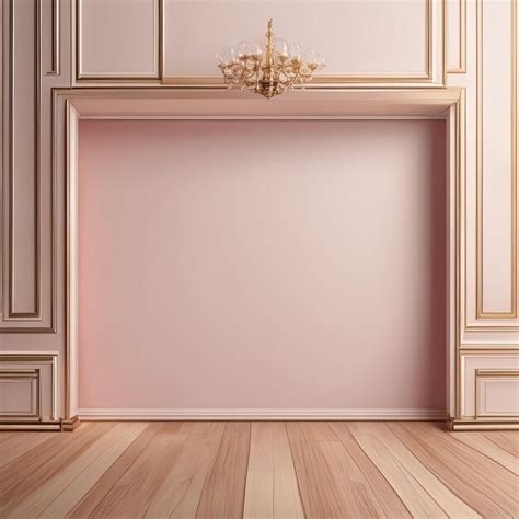 Premium AI Image | empty white wooden room interior with pink and white ...