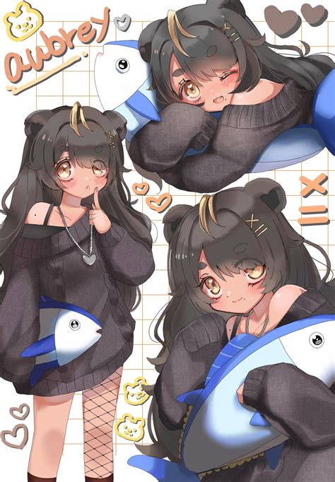 hi! nice to meet u, im aubearey, a comfy bear vtuber!!! : r