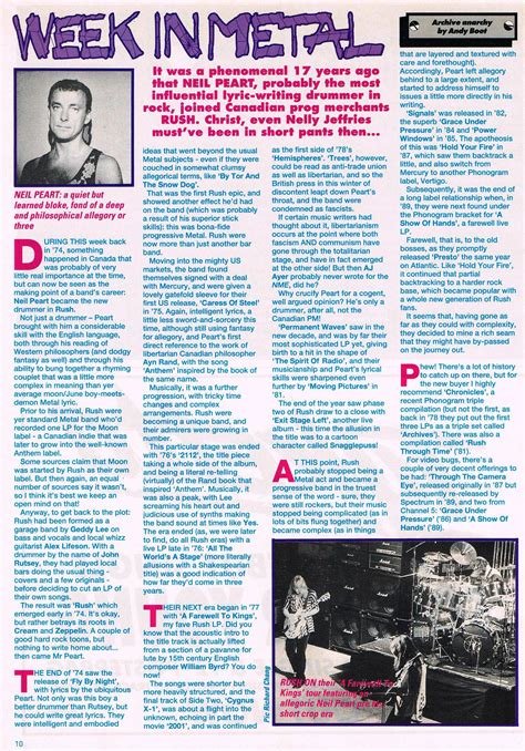 A neil peart interview from 1980 revealed a hidden hobby 5