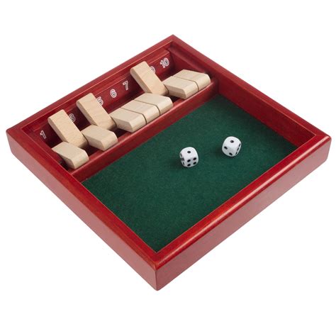 Shut The Box Game Wooden Set - Easy to Learn Math and Strategy Game for