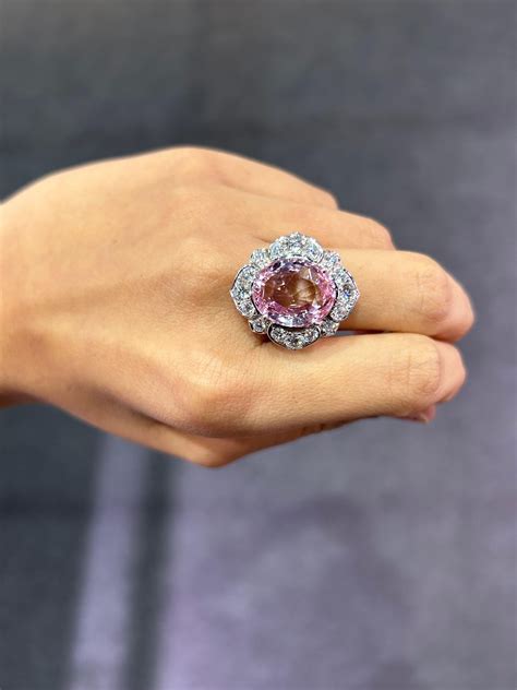 carat padparadscha sapphire cocktail ring  sale  stdibs