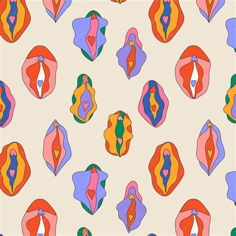 premium vector seamless pattern  beauty female reproductive