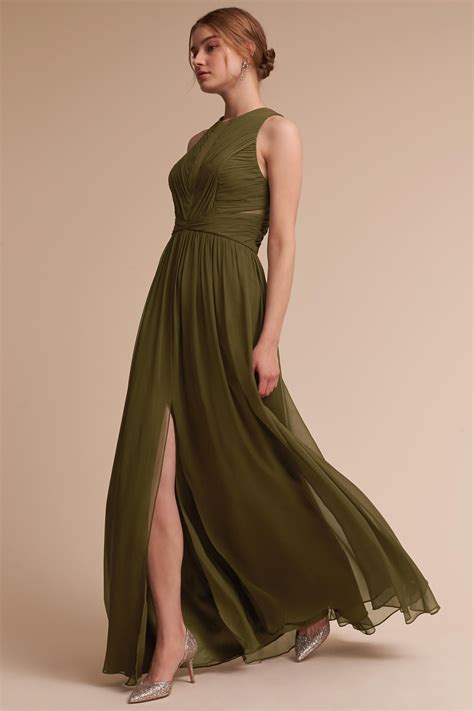 olive green dresses for wedding guest 3