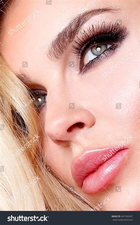 Portrait Beautiful Woman Amazing Eyes Sensual Stock Photo 441545437
