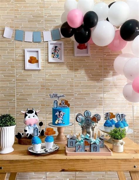 Mesversário Vaquinha – 35 Ideias Fofas para Sua Festa!