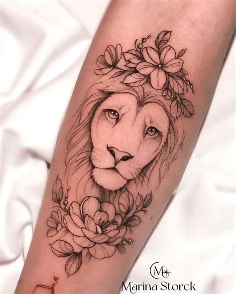 Lion Tattoo For Women