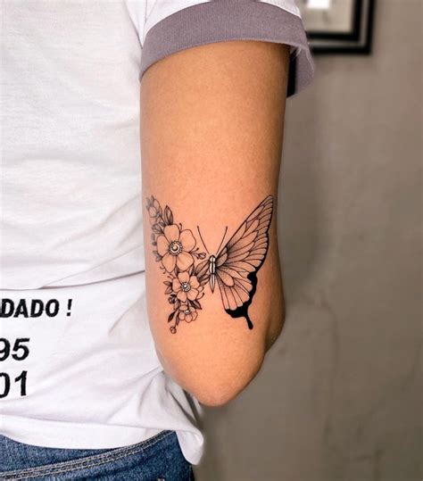 Tatuagem De 8cm No Braço - Tatuagem de borboleta no braço: significado e 35 fotos incríveis
