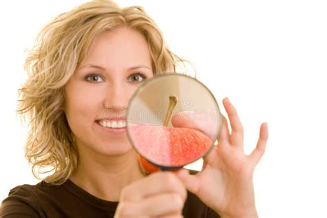 Fruit Control stock image. Image of organic, magnifying - 7468741