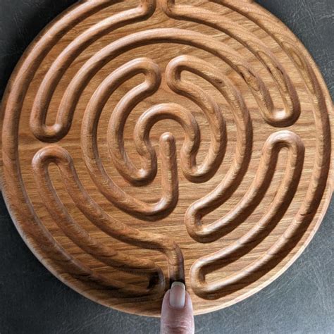 finger labyrinth wooden finger labyrinth meditation labyrinth