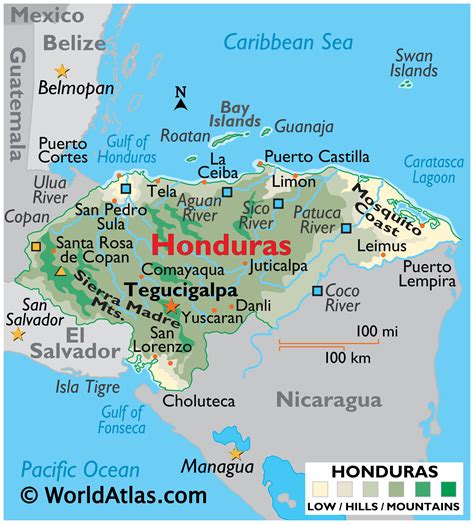 Honduras Map World