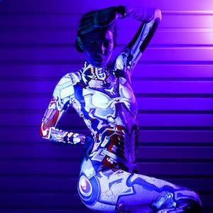 robot costume sexy halloween costume cyborg costume adult halloween