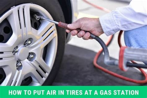 how to put air in tires at gas station