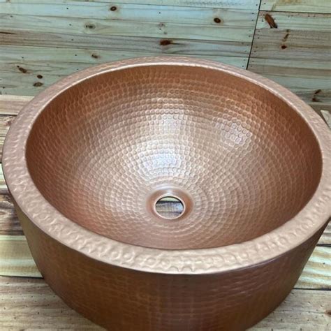 Cuba Vintage Para Banheiro - Cuba Banheiro Redonda 42x15cm Vintage Cobre Antigo | Leroy Merlin