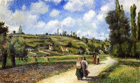 Landscape near Pontoise, the Auvers Road, 1881 - Camille Pissarro ...