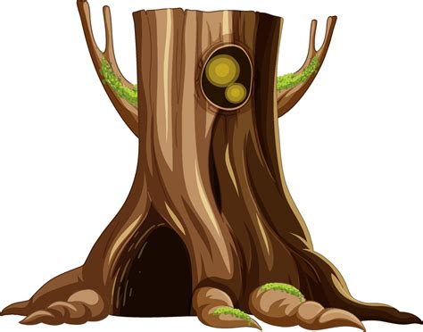 Tree trunk with big hollow 3538311 Vector Art at Vecteezy