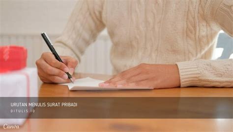 bagaimanakah urutan menulis surat pribadi    ditulisid