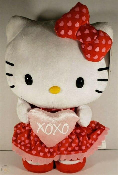 Hello Kitty Valentine's Greeter Plush Toy Stuffed Animal Sanrio 2017 ...