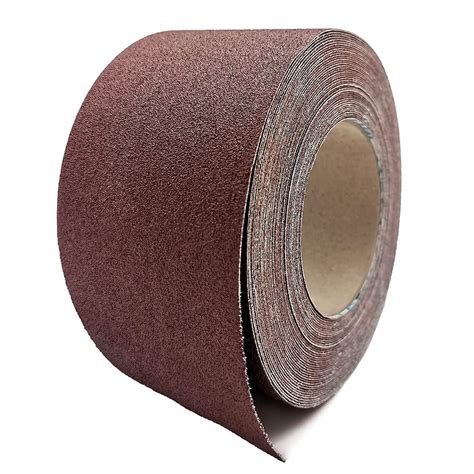 120 Grit Sandpaper Roll, 3 Inch x 49 Feet Emery Cloth Roll Aluminum