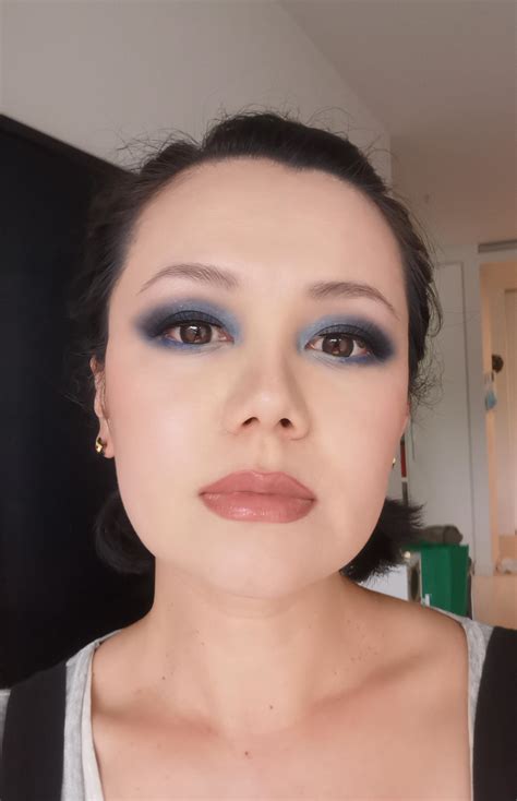 Dark & blue to match the weather (Melb) : r/AustralianMakeup