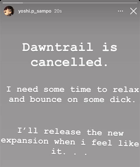 Dawntrail is cancelled | Album Is Cancelled. I Need Some Time to Relax