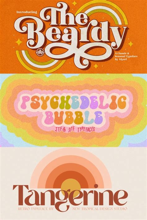46 free groovy vintage 70s fonts – Artofit