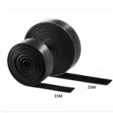 Snapklik.com : QSFPTEK 0.79 Inch 15M Hook Loop Cable Ties, Double-Sided