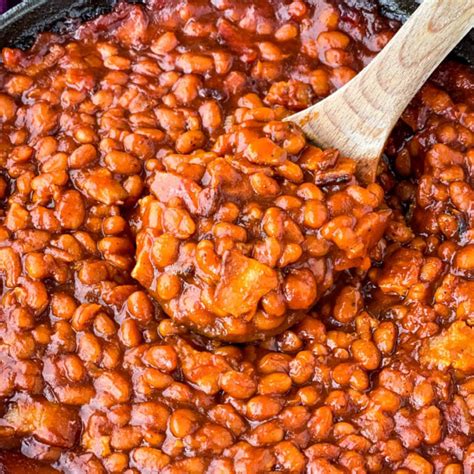 baked bean recipe  canned beans  bacon  june goodrich blog