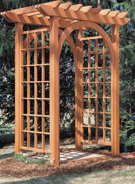 wooden garden archway plans